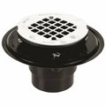 Oatey 42261 Shower Drain, ABS, Black, For: 2 in, 3 in Pipes 42203